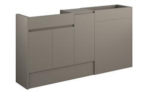 Clarence 1536mm Standard Basin  WC & 1 Door Unit Pack - Matt Stone (Oak Cab)